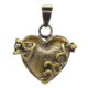 thumbnail image 2 of Joyería De Cremación De Latón Ceniza Urna Memorial Corazón Colgante, 2 of 5
