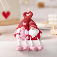 Elegondrar, Decoración De Gnomos De San Valentín, 11,5 Cm, De Resina