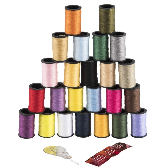Thread Singer 264 poliéster, colores surtidos, 24 bobinas