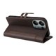thumbnail image 4 of Premium Wallet Case for Xiaomi POCO M6 Pro 4G with Card Slots & Kickstand, Flip Cover Brown, 4 of 6