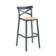 thumbnail image 1 of Taburete Crossback - Negro, 1 of 3
