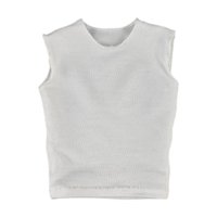 Bothyi - Trajes A Escala 1/6, Camiseta Para Hombre, Chaleco Sin Mangas Para Figuras De 12 Pulgadas, Vestido Corporal Blanco
