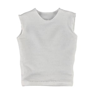Bothyi - Trajes A Escala 1/6, Camiseta Para Hombre, Chaleco Sin Mangas Para Figuras De 12 Pulgadas, Vestido Corporal Blanco