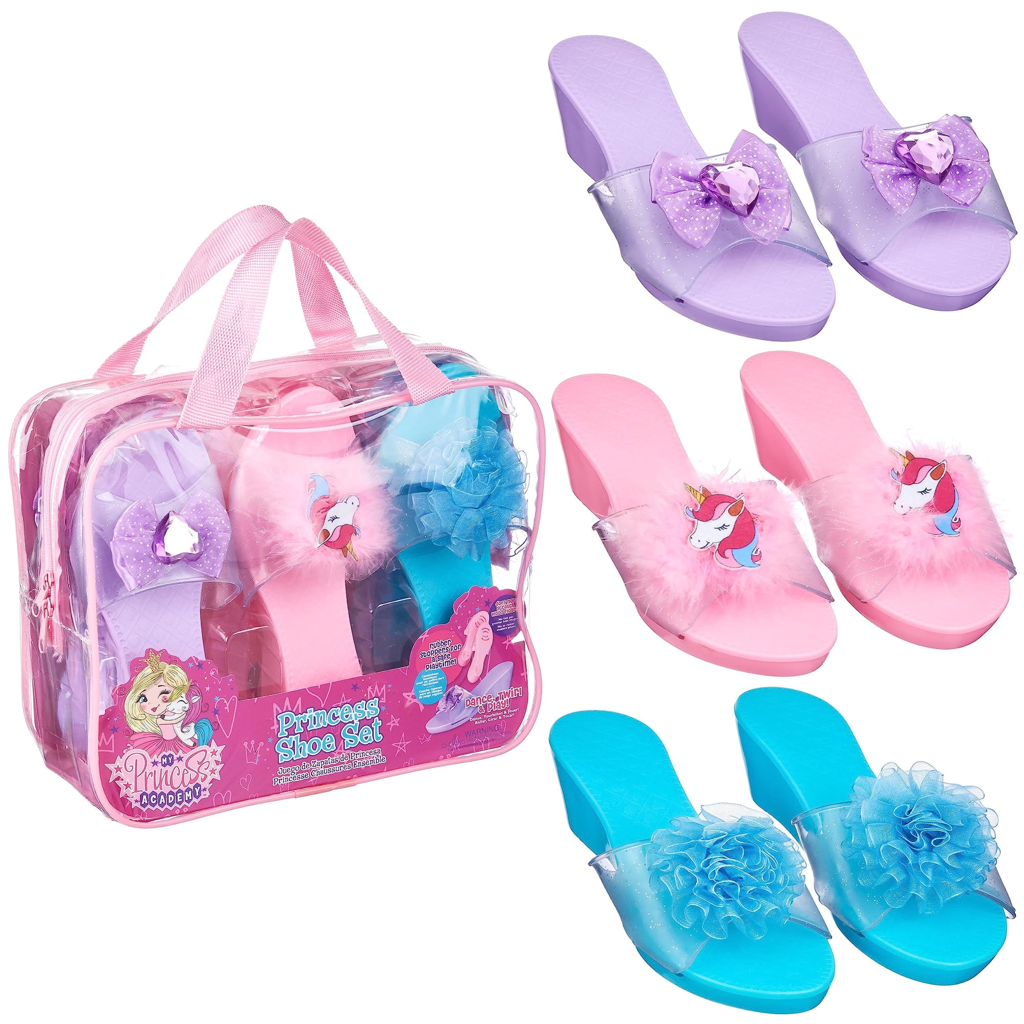 Set De 3 Pares De Zapatos De Princesa Para Disfrazarse Princess Expressions Con Cuña