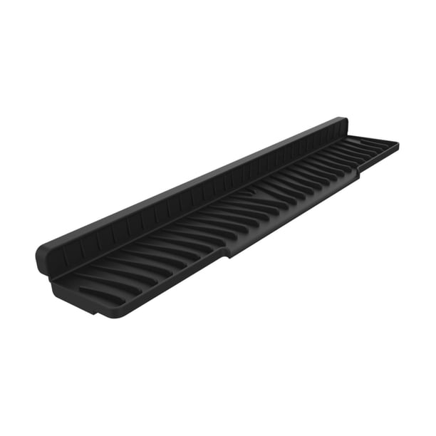 Estera de grifo para fregadero de cocina de silicona que drena la estera lavable bandeja del fregadero antideslizante Bandeja para la cocina del baño Negro