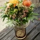 thumbnail image 5 of Florero de Vidrio Anillo Ambar Gastado Figura Deco, 5 of 11