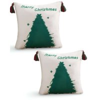 Genérico - Set De 2 Fundas De Cojin Para Navidad A8