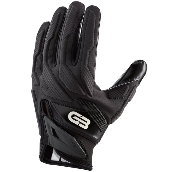 Guantes de fútbol americano Grip Boost Raptor 2.0 negro talla mediana