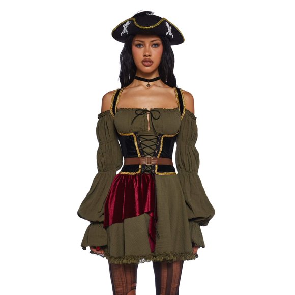 Disfraz de pirata de algodón – Talla pequeña – Dolls Kill