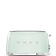 thumbnail image 3 of Tostadora Smeg 50's Retro de 4 rebanadas de color verde pastel con 6 tostados, 3 of 4