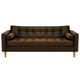 thumbnail image 1 of Sofa Retro 3cg Felpa 01 Chocolate, 1 of 6