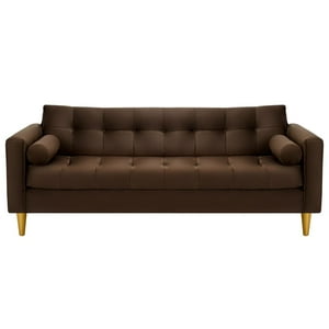 Bodevir - Sofa Retro 3Cg Felpa 01 Chocolate
