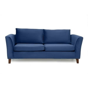 Barra Design - Sofá Ema 3C Felpa Azul