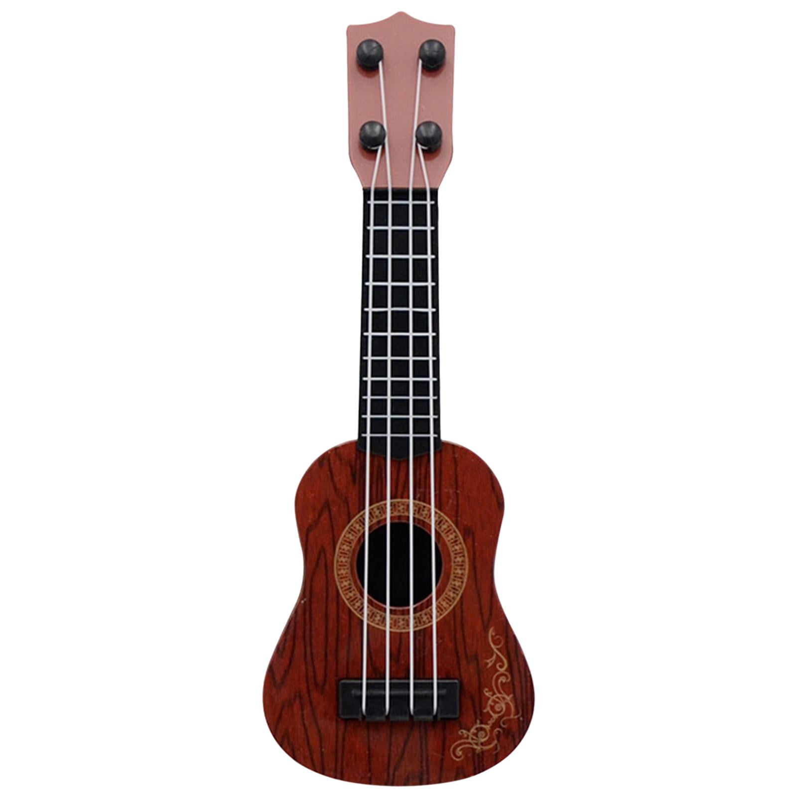 Bothyi - Juguetes De Guitarra Juguetes Educativos 4 Cuerdas Niños Jugar Guitarra Música Guitarra Marrón