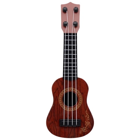 Bothyi - Juguetes De Guitarra Juguetes Educativos 4 Cuerdas Niños Jugar Guitarra Música Guitarra Marrón