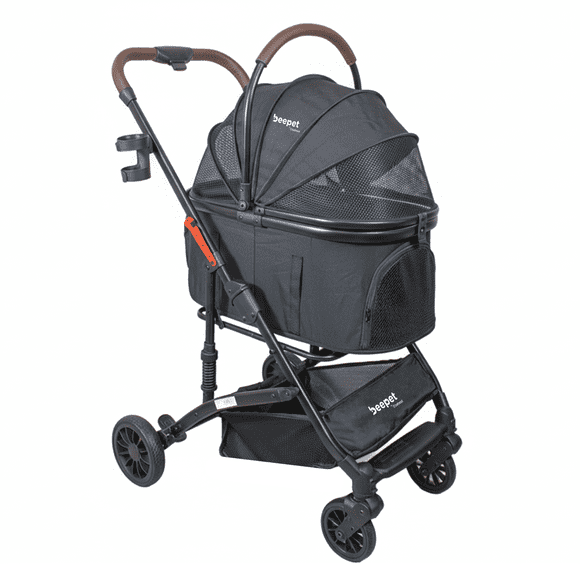 Coche para Mascotas Premium Maine Negro