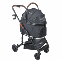 Beepet - Coche Para Mascotas Premium Maine Negro