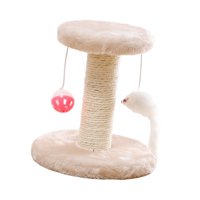 Magideal - Poste Rascador Para Gatos, Marco De Escalada De Sisal Para Gatos En Interiores, Lindo Poste Rascador Interactivo De Sisal Para Gatitos, Decoración Del Beige