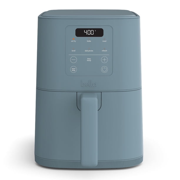 Air Fryer BELLA de 4 cuartos de galón, delgada, se adapta a cualquier lugar, utensilios de cocina Surf, 1,5 kg