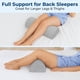 thumbnail image 3 of Almohada para rodillas 5 STARS UNITED grande de espuma viscoelástica con funda refrescante, 3 of 6