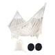 thumbnail image 1 of Hamaca Brasileña Macramé Doble - Columpio de Cama con Borlas - AlgodónPoliéster - 226 kg, 1 of 1