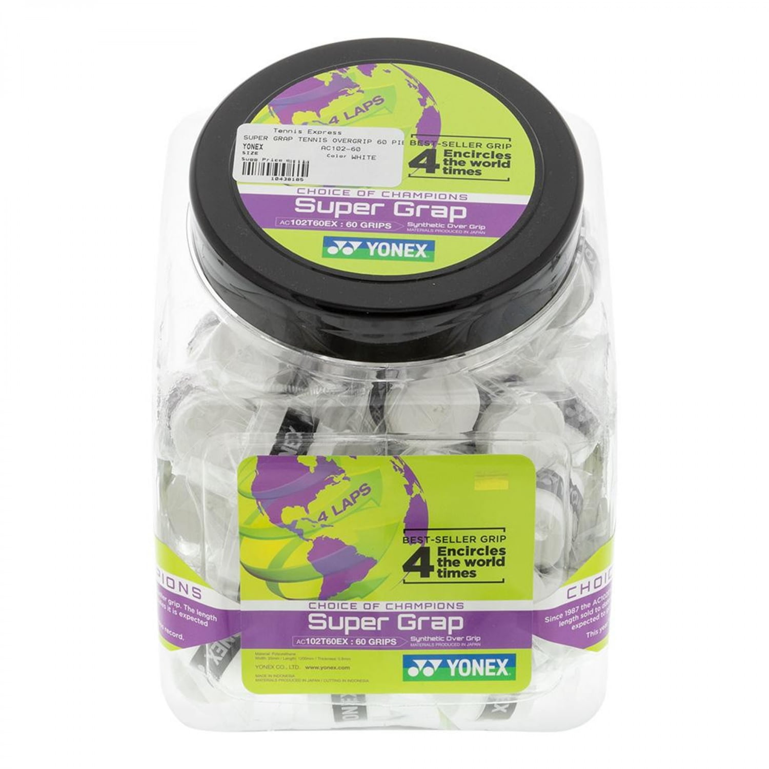 Yonex - Overgrip Super Grap Blanco Jarro X60