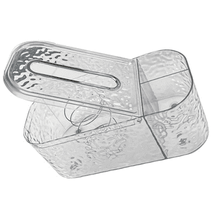 Genérico - Organizador/Servilletero Acrílico Transparente 2 En 1