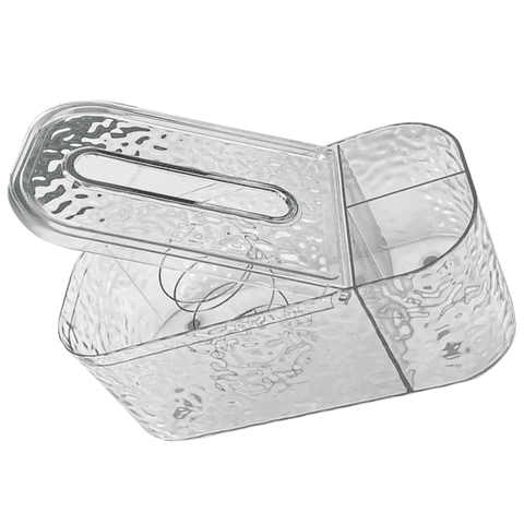 Genérico - Organizador/Servilletero Acrílico Transparente 2 En 1