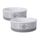 thumbnail image 1 of Juego mediano de cerámica Pet Bowl Bone Dry Paw & Patch, 350 ml, 2 unidades, 1 of 6