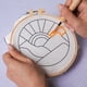 thumbnail image 5 of Kit de punzón - Kits de punzón para principiantes, posavasos, bordado, 6 patrones de punzón con herramientas, hilos, bastidor e instrucciones (circular), 5 of 8