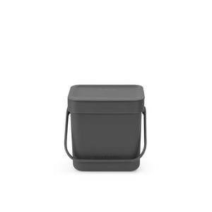 Brabantia - Basurero 'Sort&Go' 3 Lt Gris Oscuro