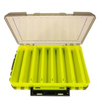 Ioensy - Caja De Aparejos De Señuelos De Pesca Caja De Cebo De Pesca Caja De Almacenamiento De Aparejos Caja Contenedor Amarillo 27X19X5Cm