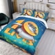 thumbnail image 3 of 10 Vidas Conjunto de sábanas temático, trío de piezas, cómodo y amigable con la piel, diseño único, regalo de decoración para el hogar para familiares, amigos y fans, 90 cm * 190 cm, 3 of 6