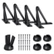 thumbnail image 1 of Patas para muebles SPACEEUP de metal negro tipo horquilla de 4" - 4 piezas, 1 of 6