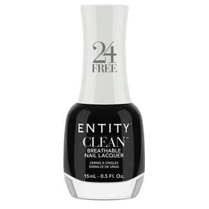 Esmalte De Uñas Color Negro Entity Vegano Y Peta, Ultra Clean