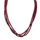 thumbnail image 1 of Collar Llamativo De Cuentas De Piedras Preciosas Talladas Naturales De 3x4 Mm, 3 Hebras, 1 of 3