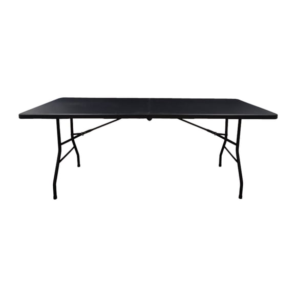 Mesa Plegable Rectangular 180 Cm Negro