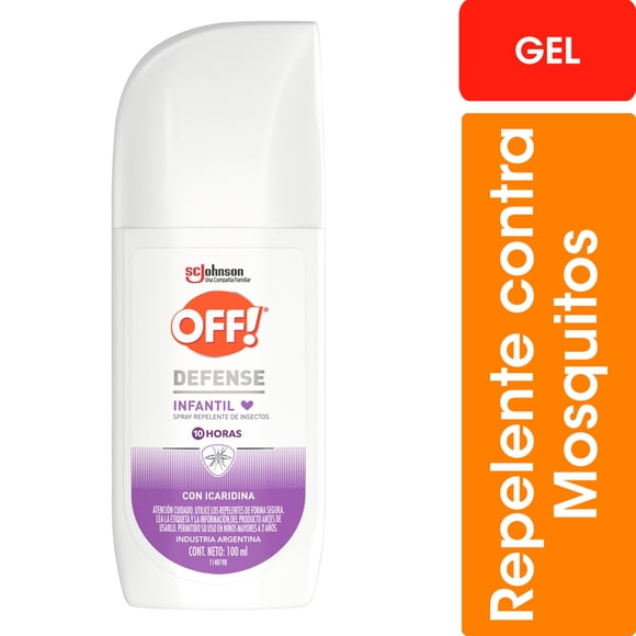 Repelente de insectos spray Off Defense Bebe Gel, 100 ml