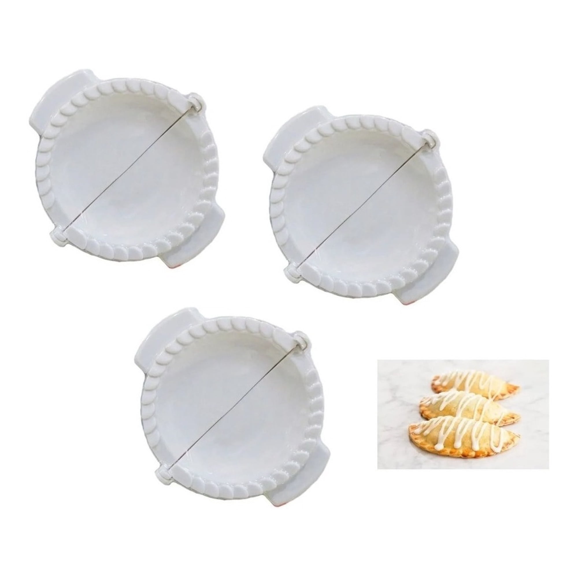 Genérico - Pack X3 Molde Para Empanadas Molde Empanadas Molde De 18cm