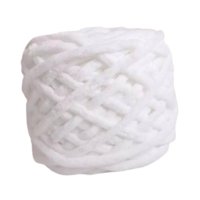 Bothyi - Hilo De Chenilla Grueso Y Suave Para Tejer A Mano, Mantas Tejidas, Proyectos De Crochet, Blanco