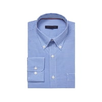 Camisa De Vestir Tommy Hilfiger, Corte Regular, No Planchada, Azul Vichy