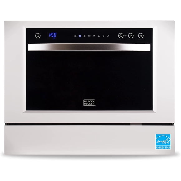 Lavavajillas Black+decker BCD6W Compacto Blanco