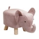 thumbnail image 1 of Banco De Elefante, Taburete Otomano De Almacenamiento De Madera Para Decoración De Habitaciones De Invitados, Rosa Al Aire Libre, 1 of 5