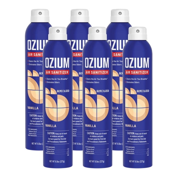 Desinfectante de aire y eliminador de olores Ozium, 240 ml, aroma a vainilla