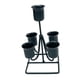 thumbnail image 4 of Portavelas Cónico Candelabro Decorativo Para Sala De Estar Fiesta Boda Negro, 4 of 5