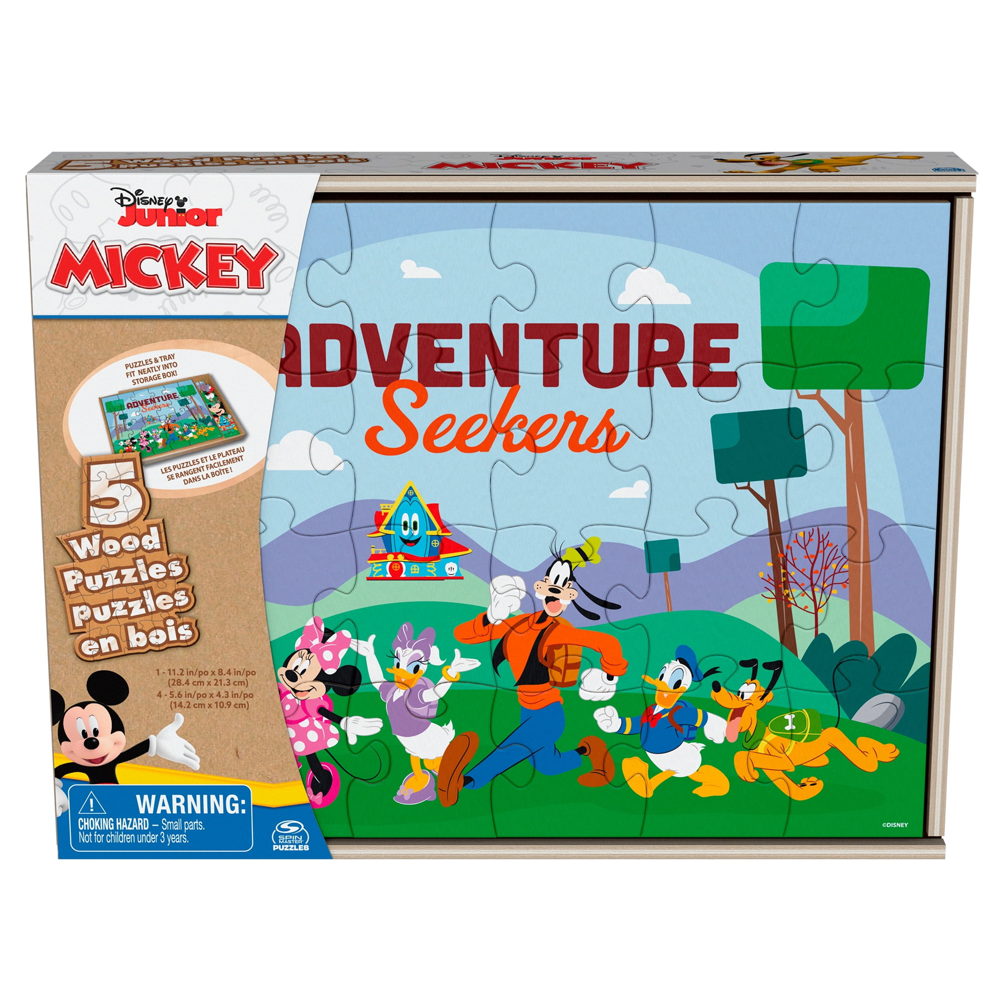 Set 5 Puzzles De Madera Mickey Mouse Disney