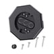 thumbnail image 2 of Bloque De Montaje De Revestimiento Kit De Placa De Montaje Para Exteriores Bloque De Montaje De Luz De Revestimiento Negro, 2 of 5