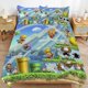 thumbnail image 1 of Super Mario 3-Piece Comforter Set for Bedroom Super Mario Bedding Set for Kids Adults Soft Microfiber Duvet Cover Set with Zipper Closure, 1 of 5