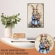thumbnail image 5 of Letrero estaño conejo Pascua retro conejo vintage metal hogar jardín sala decoración pared Pascua 20x30cm, 5 of 6