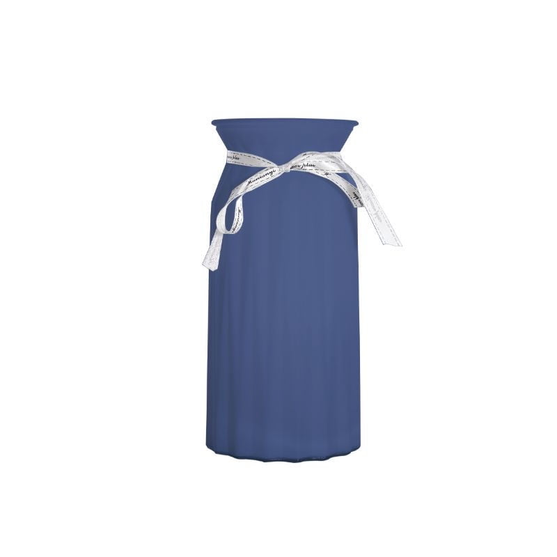 Haus - Florero Porcelana Papel Pegable Azul S